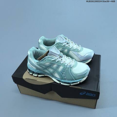ASICS Gel-Kayano 12 1 Cream Silver Blue Orange EU 36-46 Running Shoe Running Sneakers Unisex BS-68976