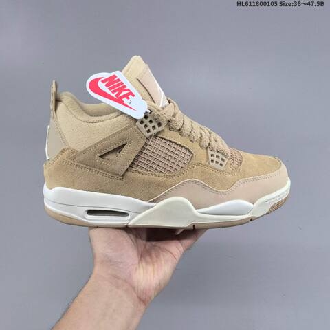 Jordan Air Jordan 4 Retro Beige Taupe White 36 47 5 Basketball - Unisex (BS-67095)
