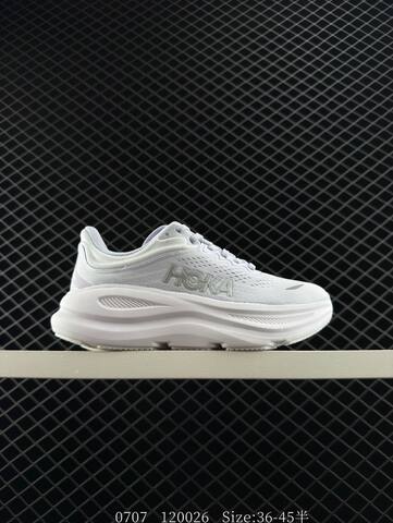 HOKA ONE ONE Bondi 9 White Silver EU 36-45 Running Shoe Running Sneakers Unisex BS-86566