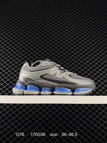 New Balance 2000 Grey Black Blue Silver EU 36-46 5 Running Shoe - Unisex (BS-82481)