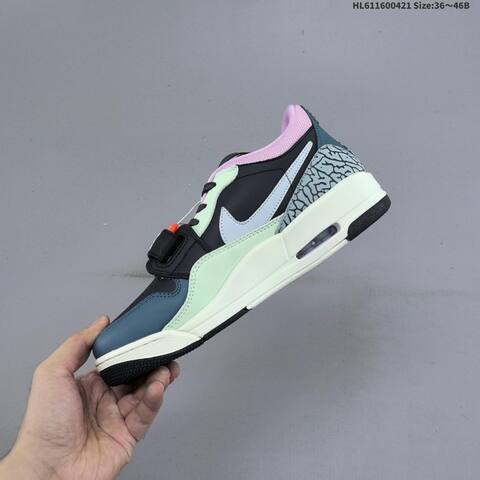 Jordan Legacy 312 Low Black Blue-grey Mint Green Pink EU 36-46 Casual - Unisex (BS-66106)