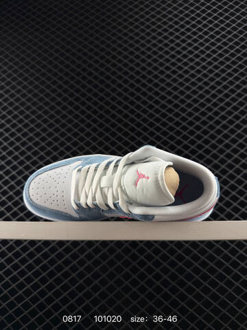 Jordan Air Jordan 1 Low White Light Blue Pink Silver EU 36-46 Sneaker - Unisex BS-80897