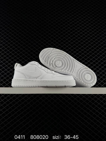 Nike Court Borough Low Triple White Black EU 36-45 Lifestyle - Unisex (BS-72176)