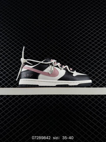 Nike SB Dunk Low CW1590-100 Black White Pink EU 35-40 Skate Unisex BS-70044
