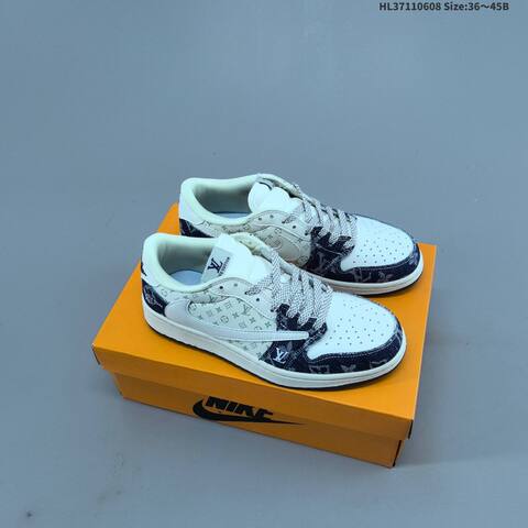 Gucci Nike Air Jordan 1 x Travis Scott AIR JORDAN DIY White Grey Green (BS-65796)