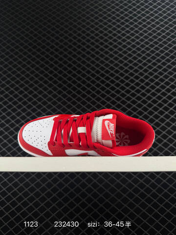 Nike SB Dunk Low Red White EU 36-45 5 Skate - Unisex (BS-74049)