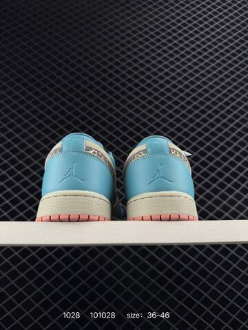 Jordan Air Jordan 1 Low SE Light Blue Beige Pink Metallic Silver EU 36-46 Sneaker - Unisex BS-80409