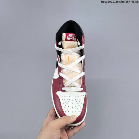 Jordan Air Jordan 1 High OG White Burgundy Black EU 36-48 5 Basketball - Unisex (BS-67197)