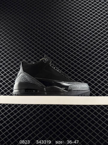 Jordan Air Jordan 3 Retro Black Sail Grey EU 36-47 Basketball Shoe - Unisex BS-80851