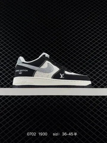 Nike Air Force 1 07 Low Off White Dark Navy Black Grey EU 36-45 Sneaker - Unisex BS-70477