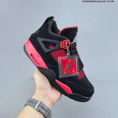 Jordan Air Jordan 4 Retro Black Red Thunder EU 40-47 5 Basketball - Men s BS-66090