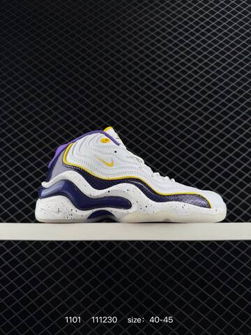 Nike Air Foamposite Pro White Navy 40-45 Basketball - Men's (BS-74428)