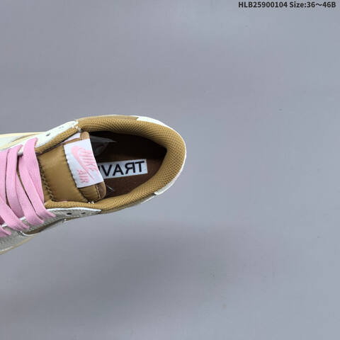 Nike Air Jordan 1 x Travis Scott Brown White Pink 36 46B Lifestyle - Women s BS-67111