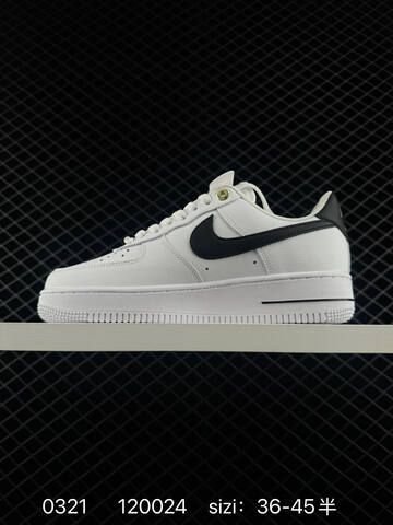 Nike Air Force 1 07 White Black EU 36-45 Casual - Unisex (BS-72547)