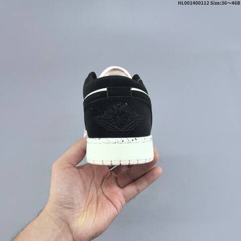 Jordan Air Jordan 1 Low Black White Grey 36 46B Basketball - Women's (BS-67002)
