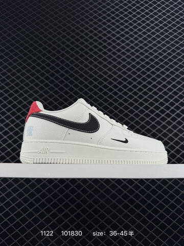 Nike Air Force 1 07 Low White Black Red EU 36-45 Lifestyle - Unisex (BS-74062)