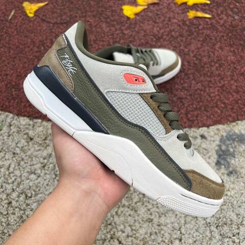 Jordan Flight Court SP HF3255 301 White Olive Brown Grey EUR 41 Sneaker - Men's (BS-87242)