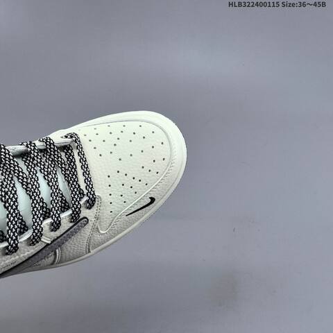 Nike Air Jordan 1 Low x Travis Scott DIY-inspired White Black Grey EU 36 45 Lifestyle - Unisex (BS-66960)