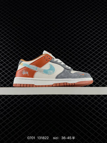 Nike SB Dunk Low Pro White Grey Orange Light Blue EU 36-45 Skate Shoe - Unisex (BS-70493)