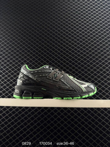 New Balance 1906R Black Silver Neon Green EU 36-46 Running Shoe - Unisex (BS-82899)