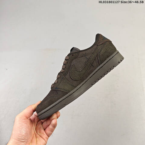 Jordan Air Jordan 1 Low OG SP Travis Scott Dark Brown Black EU 36-48 5 Casual - Unisex (BS-63016)