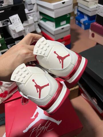 Jordan Air Jordan 4 Retro HV0823-108 Sail Red White Basketball Shoe (BS-87262)