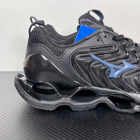 Mizuno Wave Prophecy LS Black Blue 270 9 Running Shoe Running Sneakers (BS-86780)
