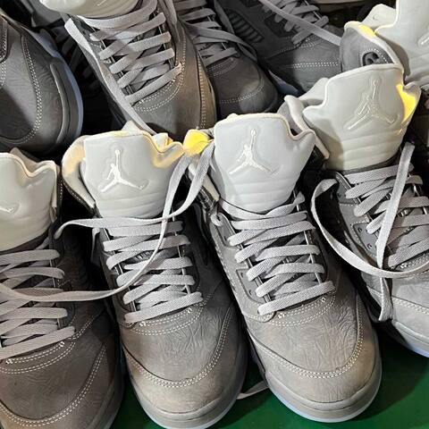 Jordan Air Jordan 5 DD0587-002 Wolf Grey White Ice Blue Basketball Shoe (BS-87288)