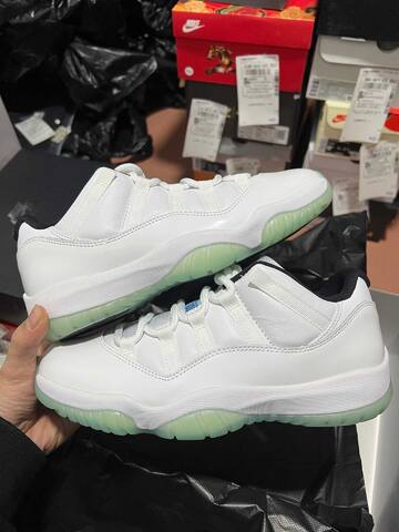 Jordan Air Jordan 11 Low Legend Blue White Black Blue Light Green Basketball Shoe (BS-87320)