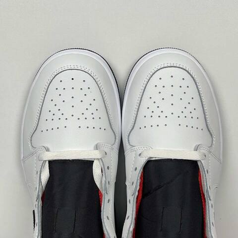 Jordan Air Jordan 1 Mid DQ8426-109 White Black Red Grey Sneaker (BS-87164)