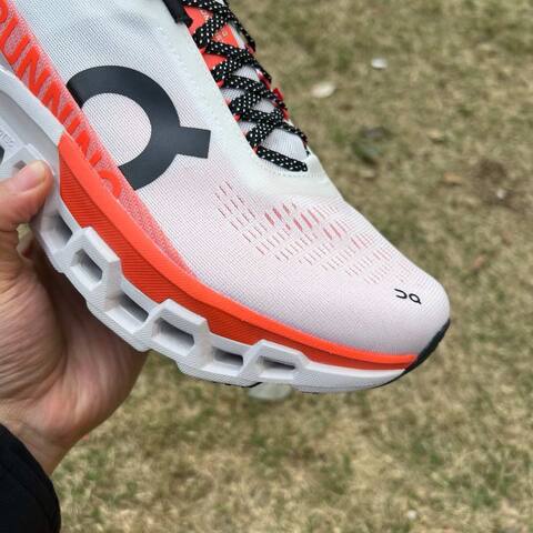On Cloudmonster 2 3ME10121527 White Orange Black US 8 EU 41 UK 7 5 JP 26 Running Shoe Running Sneakers - Men's (BS-86980)
