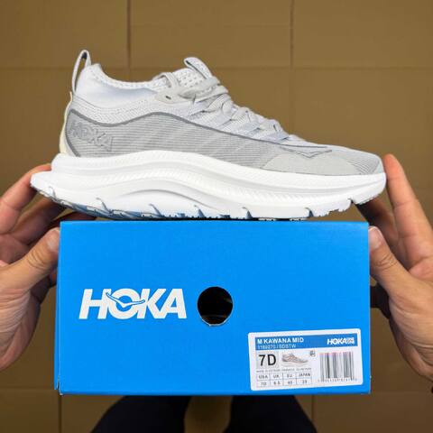 HOKA Kawana Light Grey White Running Shoe Running Sneakers (BS-86898)