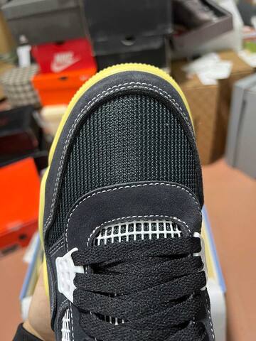 Jordan Air Jordan 4 Retro SP DC9533 001 Union Off Noir Black Blue Pink Cream White EU 42 5 Basketball Shoe - Men's (BS-87265)