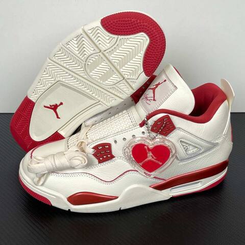 Jordan Air Jordan 4 HV0823-108 Sail White Team Red Basketball Shoe (BS-87268)
