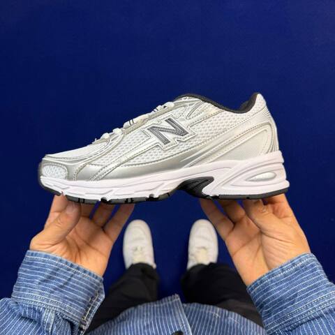 New Balance 740 U740NW2 White Silver Black EU 38 Running Shoe - Women's (BS-87091)