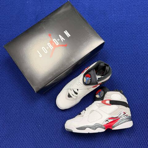 Jordan Air Jordan 8 Retro Bugs Bunny 305381 100 White Black Red Grey US 9 UK 8 EUR 42 5 Basketball Shoe - Men's (BS-87308)