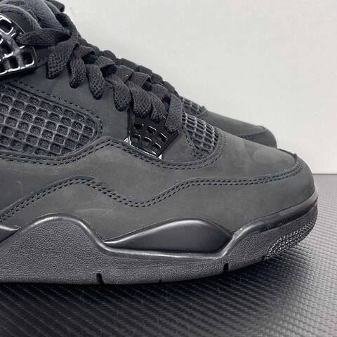 Jordan Air Jordan 4 Black Cat FV5029-010 Black Dark Grey Basketball Shoe (BS-87271)