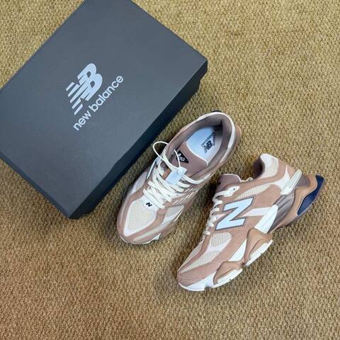New Balance 9060 U9060ETN Brown White Navy Beige EU 43 Sneaker - Men's (BS-87123)