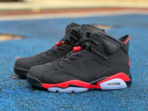 Jordan Air Jordan 6 Retro CT8529 001 Black Light Crimson EU 43 Basketball Shoe - Men's (BS-87306)