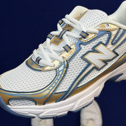 New Balance 740 U740HB2 White Gold Light Blue USA 8 UK 7 5 EUR 41 5 Training Shoe - Men's (BS-87097)