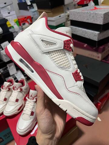 Jordan Air Jordan 4 Retro Valentines Day HV0823 108 Sail Sierra Red White Basketball Shoe (BS-87263)
