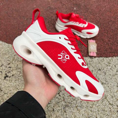 LOEWE x On Cloudsolo 3WF30604603 Red Off White US 7 EU 38 UK 5 JP 24 Running Shoe Running Sneakers - Women's (BS-86773)