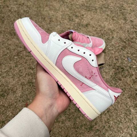 Jordan Air Jordan 1 Low OG SP DM7866 600 Sail University Pink Ridge Rock EU 42 Sneaker - Men's (BS-87200)