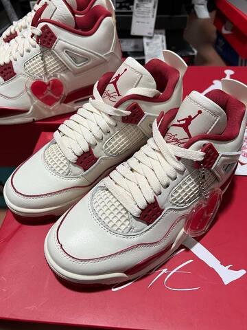 Jordan Air Jordan 4 Retro HV0823-108 Sail Red White Basketball Shoe (BS-87262)