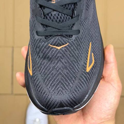 HOKA ONE ONE Clifton 9 Black White Copper Running Shoe Running Sneakers (BS-86870)