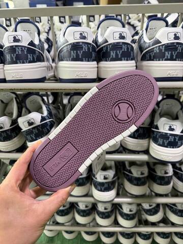 MLB Chunky Liner 3 ASXP025 White Purple Dark Pink Sneaker Casual