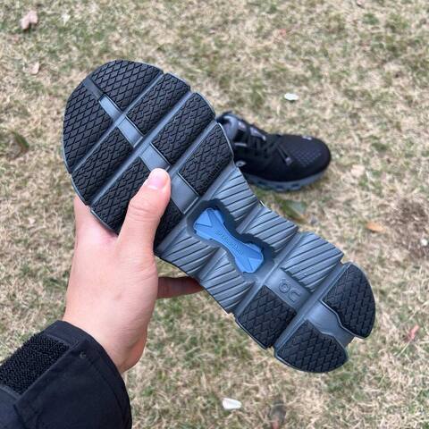 On Cloud X4 3ME30041446 Black Chambray Blue Gray US 8 EU 41 UK 7 5 JP 26 Running Shoe Running Sneakers - Men's (BS-86989)