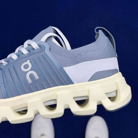 On Cloudswift 4 Blue White Cream Running Shoe Running Sneakers (BS-86749)