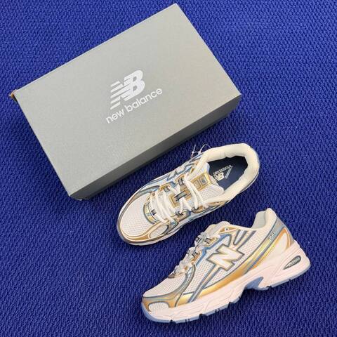 New Balance 740 U740HB2 White Gold Light Blue USA 8 UK 7 5 EUR 41 5 Training Shoe - Men's (BS-87097)
