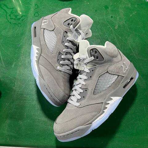 Jordan Air Jordan 5 DD0587-002 Wolf Grey White Ice Blue Basketball Shoe (BS-87288)